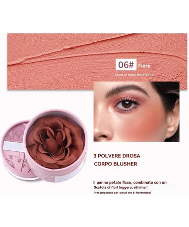 3D Petal Pink Blush - 3.5g Beauty Blush | Naturally Scented Pigmented Highlighter for Face Eyeshadow Daytime Bridal Cheek Stage Photography Summer - Buy Online on GoSupps.com