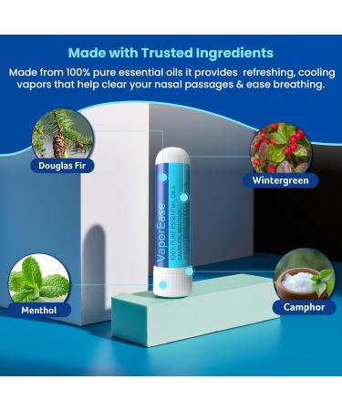 MOXE VaporEase Portable Nasal Inhaler On-The-Go Non-Medicated Made in USA Soothing and Refreshing Vapors Menthol Scent 3 Pack VaporEase 3 Pack - Buy Online on GoSupps.com
