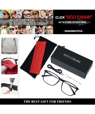 OCCI CHIARI Multifocus Progressive Reading Glasses for Men - Black | 1.0 to 3.5 Strengths - International Shipping Available - Buy Online on GoSupps.com