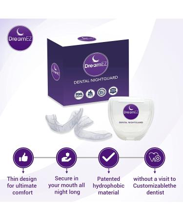 DreamEZ Custom Night Guards 2 Pack with Case - Made in USA for Teeth Grinding, TMJ, Bruxism - Moldable-Fit Dental Guard - Buy Online on GoSupps.com
