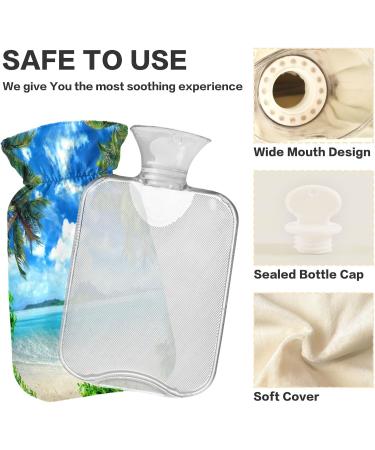 Shop Naanle Tropical Palm Hot Water Bottle 2L - Relief for Menstrual Cramps & Pain Heat & Cold Therapy | International Shipping Available - Buy Online on GoSupps.com