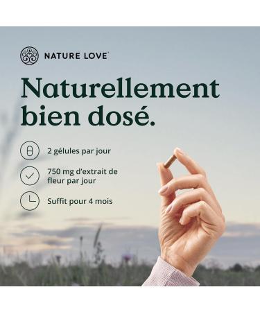 Nature Love Passion Flower Extract 240 Capsules in 4 Months 750mg of 5:1 Extract (corresponds to 3750mg of Passion Flower per day with no unwanted additives high dose vegan - Buy Online on GoSupps.com