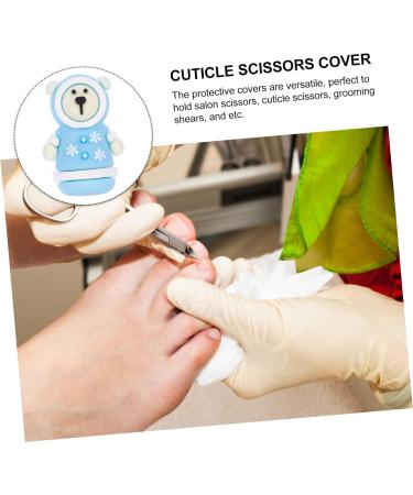 HAPINARY Manicure Tools Cuticle Tweezers Cap Pedicure Cuticle Tweezers Cover Silicone Pedicure Scissors Cover Cuticle Nipper Protective Cap Silica Gel Safety Mask Elastic - Buy Online on GoSupps.com