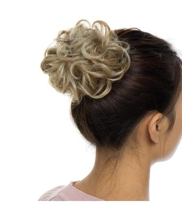 SEGO Hair Part Hair Tie - Dutt Hair Extensions Updo with Rubber Band | Coffee Brown & Blonde #27T613 | Shop Internationally - Buy Online on GoSupps.com