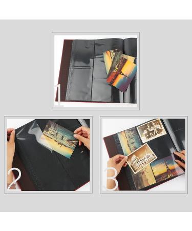 Golden State Art Large Photo Album - 600 4x6 Photos, Leather Cover - Family Wedding Baby Vacation Graduation - 12.3 x 13.2 inches Black - Buy Online on GoSupps.com