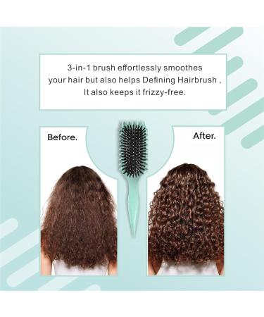 BOONCE CURL Brush | 2024 New Bounce Curl Defining Brush for Women | Styling Tool for Shaping & Defining Curls | Less Pull & Tangle (Green) - Buy Online on GoSupps.com