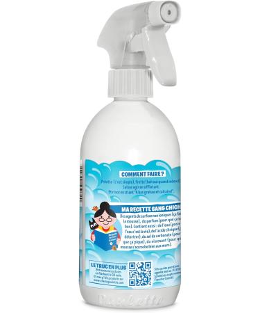  Paulette PAULETTE LA TERREUR DU MENAGE - Lemon Bathroom Foam - Natural and Ecocert Degreasing Cleaner Spray - 500 ml - Buy Online on GoSupps.com