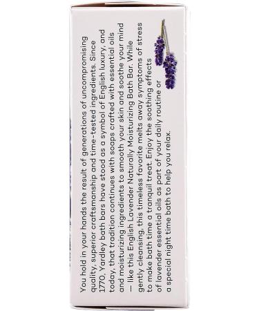 Buy Yardley Bath Bars English Lavender 8oz - International Shipping Available - Soothing Lavender Scent for Relaxation - Buy Online on GoSupps.com