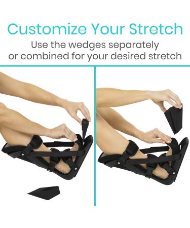 Vive Hard Plantar Fasciitis Night Splint - Adjustable Stabilizer Brace for Achilles Pain Relief - Men's 8.5-11, Women's 10-12.5 - Buy Online on GoSupps.com