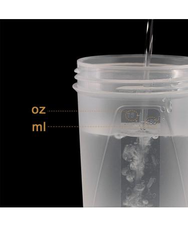 16 oz Protein Shaker Bottle with Mixer Ball, 2 Storage Jars - BPA-Free Sports Bottle (Red 24 oz, No Jar/Bottle) - Leak Proof - Buy Online on GoSupps.com