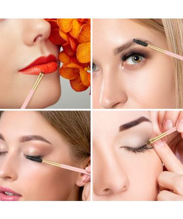 Set of 3 Eyebrow Brushes for Brow Powders, Waxes, Gels - Spoolie and Angled Eye Brow Brush Set (Multi-colored) - Buy Online on GoSupps.com