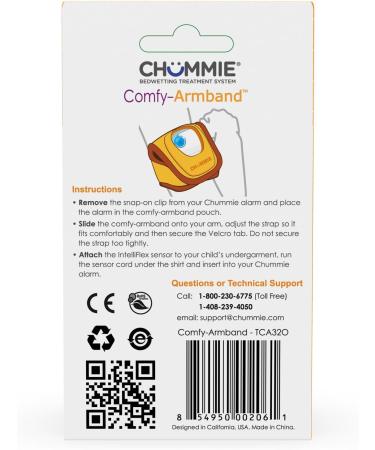 Chummie Comfy Armband for Bedwetting Alarms - Patented Design for Maximum Comfort and Convenience in Orange - Buy Online on GoSupps.com