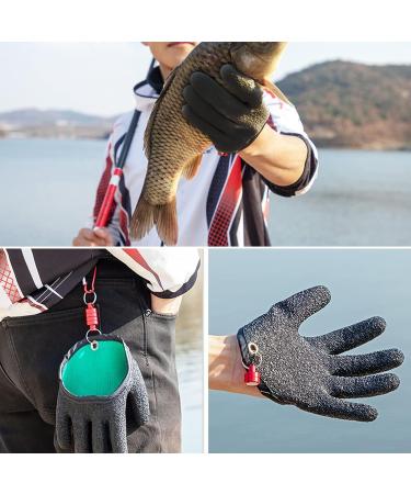 2 PCs Waterproof Anti-Cut Fishing Gloves - Hunting Gloves with Magnetic Closure for Safe Pike & Catfish Fishing - Buy Online on GoSupps.com