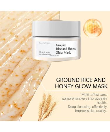 Crsetmyth Facial mask rice and honey rice honey spa mask rice beauty mask ground rice and honey glow mask rice husk powder glow from gemahlenem rice and honey rice ceramide cream for - Buy Online on GoSupps.com