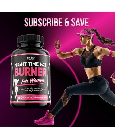 Kinpur Pharma Night Time Fat Burner for Women - 120 Capsules - Metabolism Booster & Appetite Suppressant - Natural Weight Loss Supplement - Buy Online on GoSupps.com