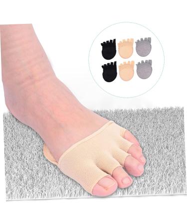 FRCOLOR Tabi Socks - 3 Pairs Five-Finger Half Toe Socks with Cushioning Pads & Heel Inserts for High Heels - Comfortable Summer Foot Pads for Women - Buy Online on GoSupps.com