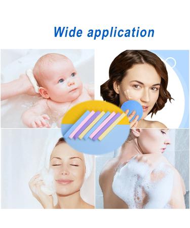 144 Pcs Compressed Facial Sponge | Smilerain Face Cleansing Exfoliating Pads for Women - Makeup Removal Sponge in Blue, Pink, Yellow & Purple - Buy Online on GoSupps.com