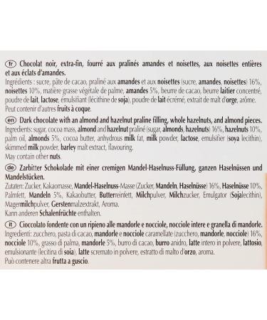 Lindt - LES GRANDES Hazelnut Praline Bars - Dark Chocolate 225g - Buy Online on GoSupps.com