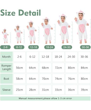 COOKY.D Baby Hooded Rompers Winter Flannel Jumpsuit | 30-36 Months | White - Buy Online on GoSupps.com