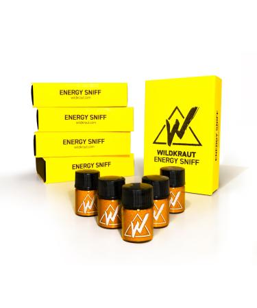 Wildwort Energy Sniff - The Original - T nferpack Made in Austria - Snuff the power of the Alps and becomes very awake increases concentration and focus at work and party over 100 sniffs water mint 5 Pack