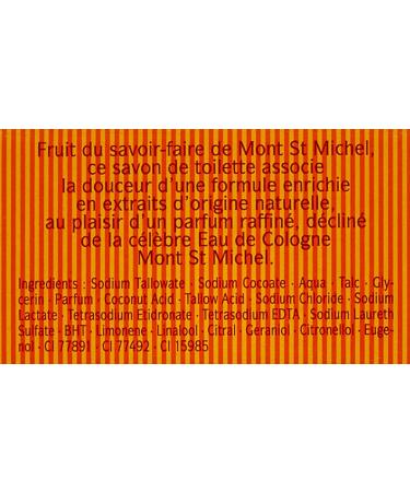 Mont St Michel - Savon Cologne Solide - Ambr e Authentique - 125 g- Lot de 8 - Buy Online on GoSupps.com