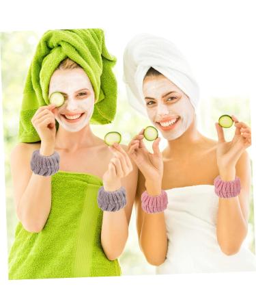 FRCOLOR 12pi ces Lot de Bracelets pour Lavage de Visage lastiques pour Femmes Emp chant Les claboussures Manchettes Simples pour Soin de Peau et Spa - Buy Online on GoSupps.com