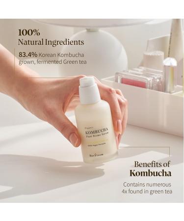 Herbloom Organic Kombucha Biome Serum - Deeply Moisturizing Vegan Serum with Ceramide & Triple Hyaluronic Acid - Non-Sticky Korean Essence - 1.69 fl. oz - Buy Online on GoSupps.com