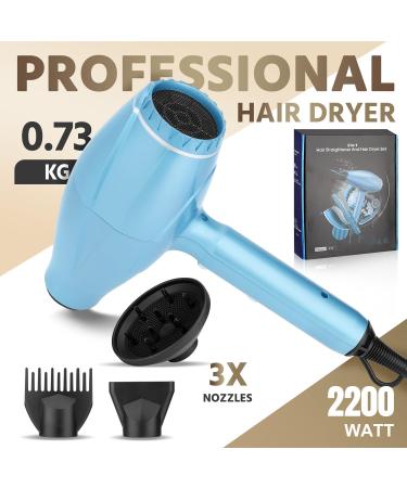 RESUXI Professional Hair Straightener & Dryer Set | Titanium Flat Iron & 2-in-1 Curler | Fast Drying Low Noise Ionic Blow Dryer with Diffuser - International Shipping Available - Buy Online on GoSupps.com