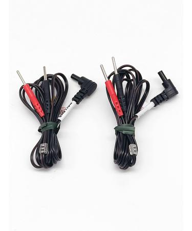 MSS OTC Premium Black Lead Wires for TENS & EMS Units - 2 Set with Standard Female Plug | International Shipping - Buy Online on GoSupps.com
