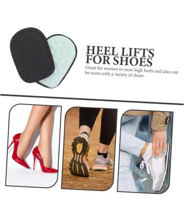 NOLITOY Heel Pad Set - 8 Pairs Shock-Absorption Rear Half Pads for High-Heeled Shoes - Comfort Sole Inserts in Black (9.52x7x0.8cm) - Perfect for Foot Support - Buy Online on GoSupps.com