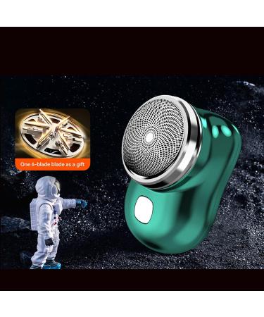 Portable Electric Razor for Men - Wet/Dry Mini Shaver, USB Rechargeable, Blue - Perfect for Home, Car, Travel - Buy Online on GoSupps.com