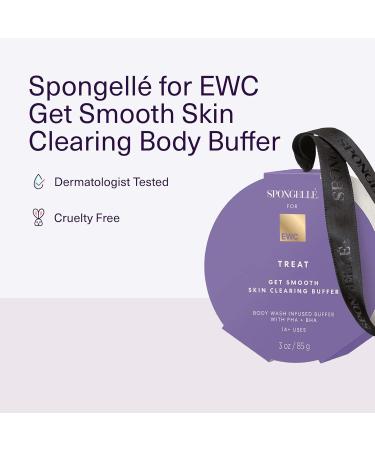 European Wax Center & Spongelle Exfoliating Body Sponge with PHA & BHA - Hydrate & Cleanse for Smooth Skin - 14+ Washes - Ideal Daily Skincare for Men & Women - Buy Online on GoSupps.com