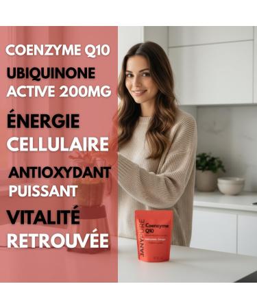Coenzyme Q10 200 mg - Ubiquinone Active - Antioxydant Puissant - nergie Cellulaire Vitalit - Compl ment Alimentaire Anti- ge - Peau Ferme et Tonique - Sans Gluten 30 G lules V g tales - Cure 1 Mois - Buy Online on GoSupps.com