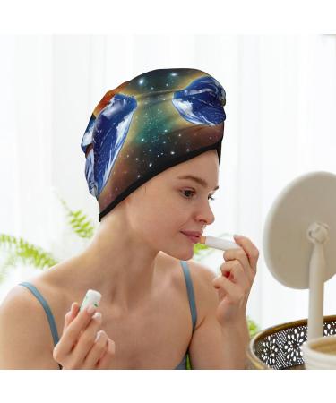 Cosmic Earth Dry Hair Cap for Women | Soft Super Absorbent Quick-Dry Elastic Wrap for Long Thick Hair - Buy Online on GoSupps.com