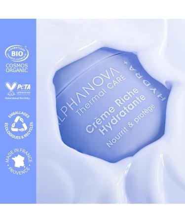  Alphanova ALPHANOVA THERMAL CARE - HYDRA+ Rich Moisturizing Cream - Dry to very dry skin - Hyaluronic acid - Natural - Certified Organic - 50ml - Buy Online on GoSupps.com