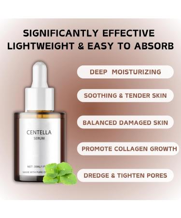 Centella Asiatica Hydrating Serum - Centella Face Serum with Hyaluronic Acid - Anti-Ageing & Anti-Wrinkles Face Serum for Women - Hyaluronic Acid Serum for Face - Calming & Soothing Serum Face - Buy Online on GoSupps.com