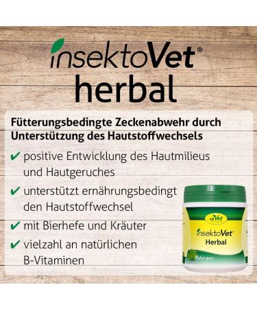 CDVet Insectovet Herbal 100g - Natural Nutritional Supplement for Dogs | Boost Skin Health with Vitamins & Minerals - Buy Online on GoSupps.com