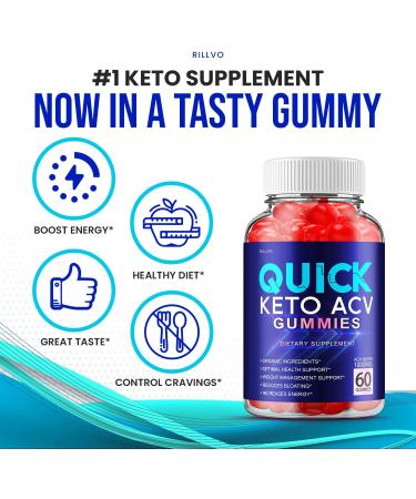 Quick Keto ACV Gummies - Advanced Formula for Faster Results (60 Gummies) - Buy Online on GoSupps.com