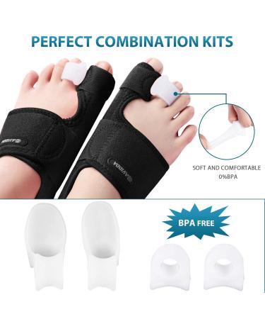 AVIDDA Bunion Corrector Kit - Adjustable Toe Separators for Hallux Valgus - Bunion Pain Relief Splint for Men and Women - Day/Night Support - Buy Online on GoSupps.com