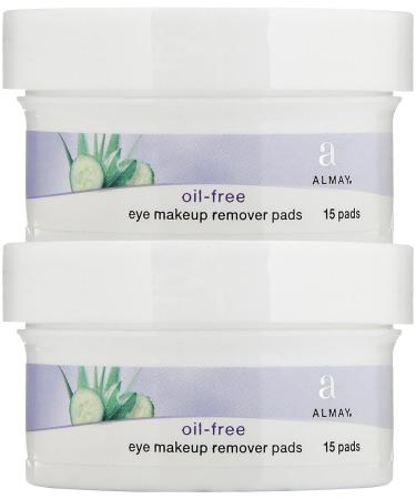 Almay Oil Free Eye Makeup Remover Pads - 15 ct - 2 pk