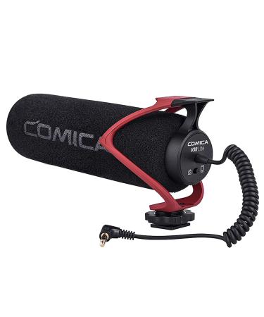 comica CVM-V30 LITE Video Microphone,Super-Cardioid Condenser On-Camera Shotgun Microphone for Canon Nikon Sony Panasonic DSLR Cameras,Mic for iPhone Android Smartphone with 3.5mm Jack(Red) - Buy Online on GoSupps.com