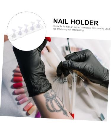 DOITOOL 2 Sets Manicure Practice Base Fake Nail Holder Nail Stands Nail Display Holder Nail Art Stand Nail Practice Stand Nail Stand for Painting Nails Show Rack Acrylic Lace False Nails - Buy Online on GoSupps.com