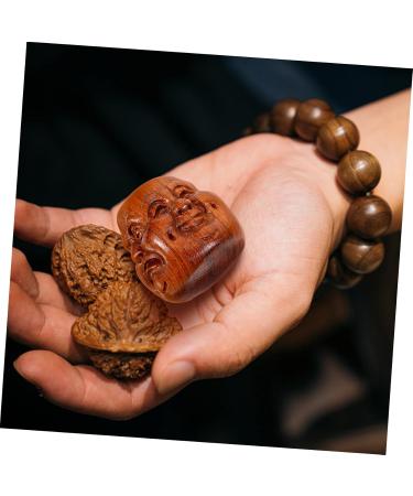 GENIST Solid Wood Handball & Palm Massage Ball - 2 Pack | Hand Massager & Wood Rolling Ball for Stress Relief - Buy Online on GoSupps.com