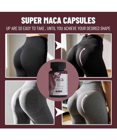 Wins Town Super Maca Capsules Hips Enhancement Herbal Supplements Support Women's Extreme Curve 60 Count - Buy Online on GoSupps.com