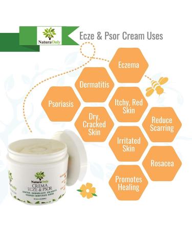Ecze & psor cream for dry and irritated skin relief of itching dermatitis rosacea. Promotes healing and quickly soothes redness rashes - Buy Online on GoSupps.com