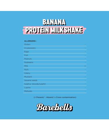 Buy Barebells Creamy Protein Shake - Low Sugar 24g Protein Lactose Free Banana Milkshake - 8 x 330ml Bottles | International Shipping Available - Buy Online on GoSupps.com