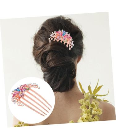 MAGICLULU Rhinestone Hair Accessories Hairpin Retro Decor Rhinestone Side Hair Combs Barrettes for Thick Hair Hairbrush for Women Bridal Hair Combs Hair Combs for Metal Crystal Bride Alloy - Buy Online on GoSupps.com
