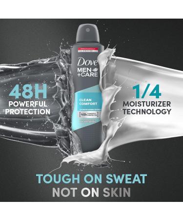 Dove Men Deodorant Clean Comfort 48H Protection Anti Perspirant - 8.45 oz (Pack of 6) - Buy Online on GoSupps.com