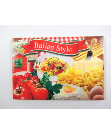 Italy Food Magnet Photo Souvenir Italy Pasta Tomato Pasta Cheese - Buy Online on GoSupps.com