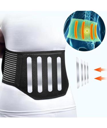 Self-Heating Back Brace for Men - Fatigue Relief Compression Brace for Lower Back - Polyester Fiber Home Use (L - Buy Online on GoSupps.com